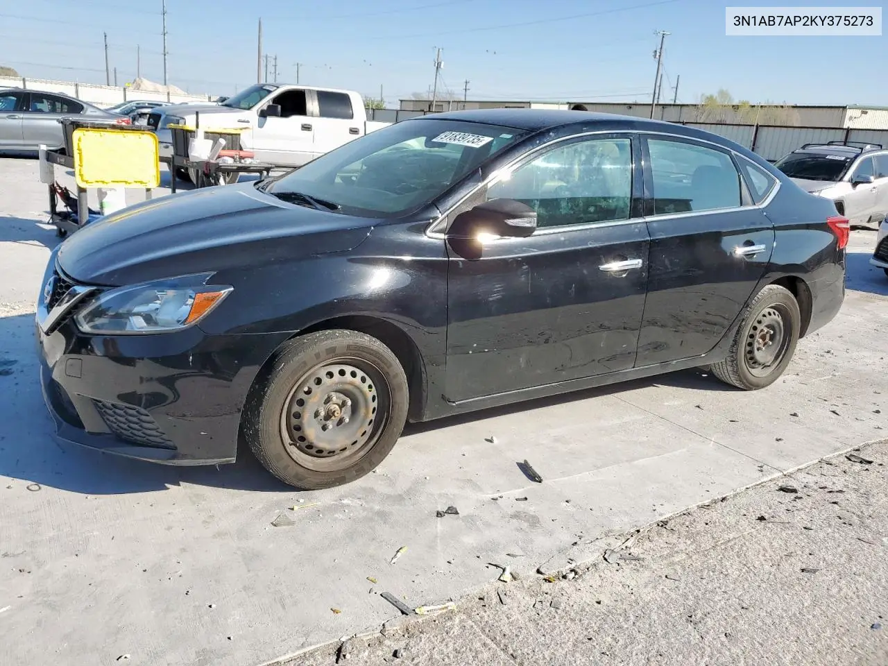 3N1AB7AP2KY375273 2019 Nissan Sentra S
