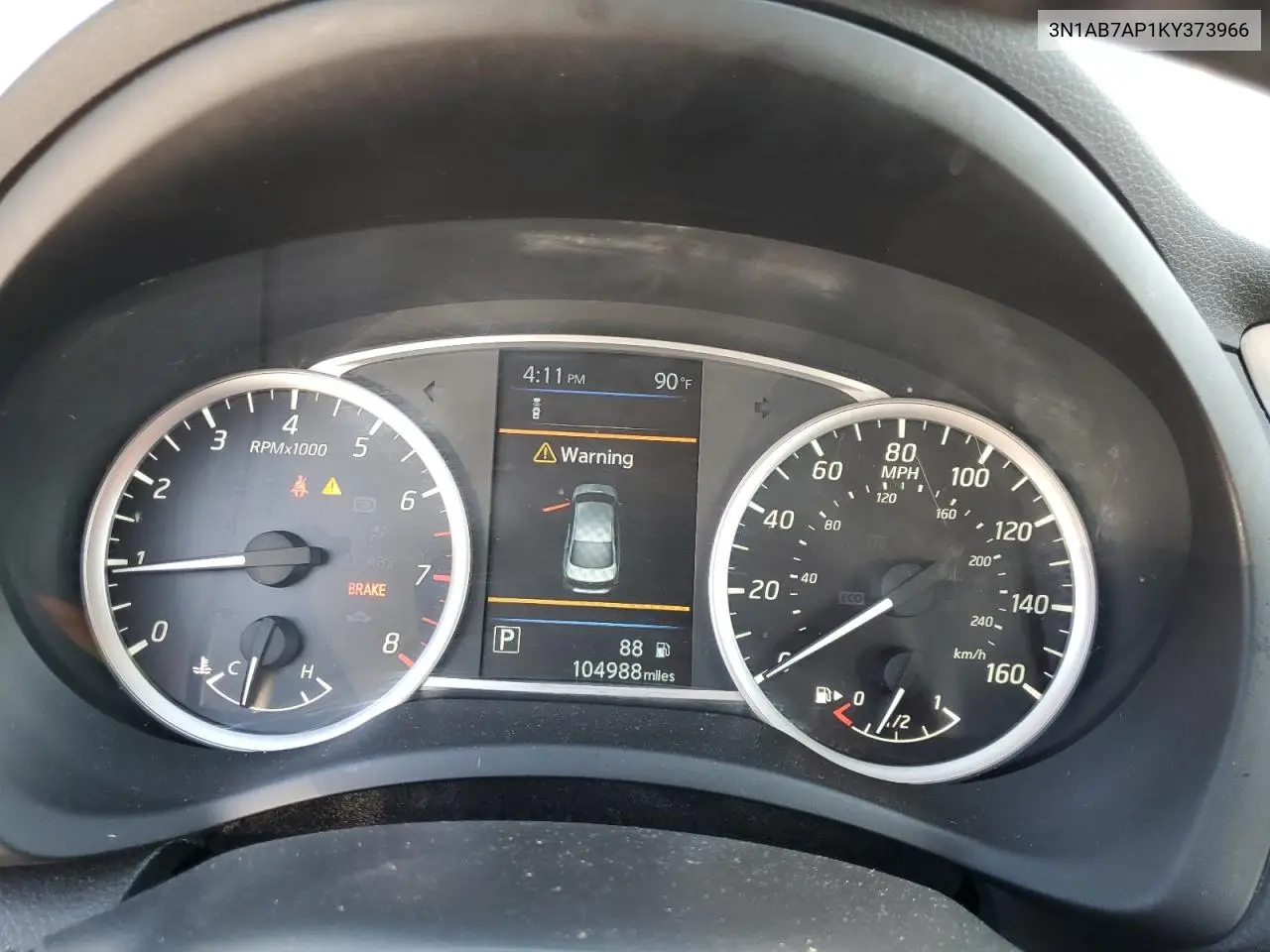 3N1AB7AP1KY373966 2019 Nissan Sentra S