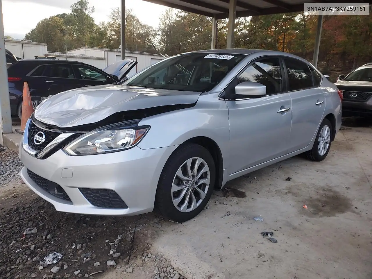3N1AB7AP3KY259161 2019 Nissan Sentra S