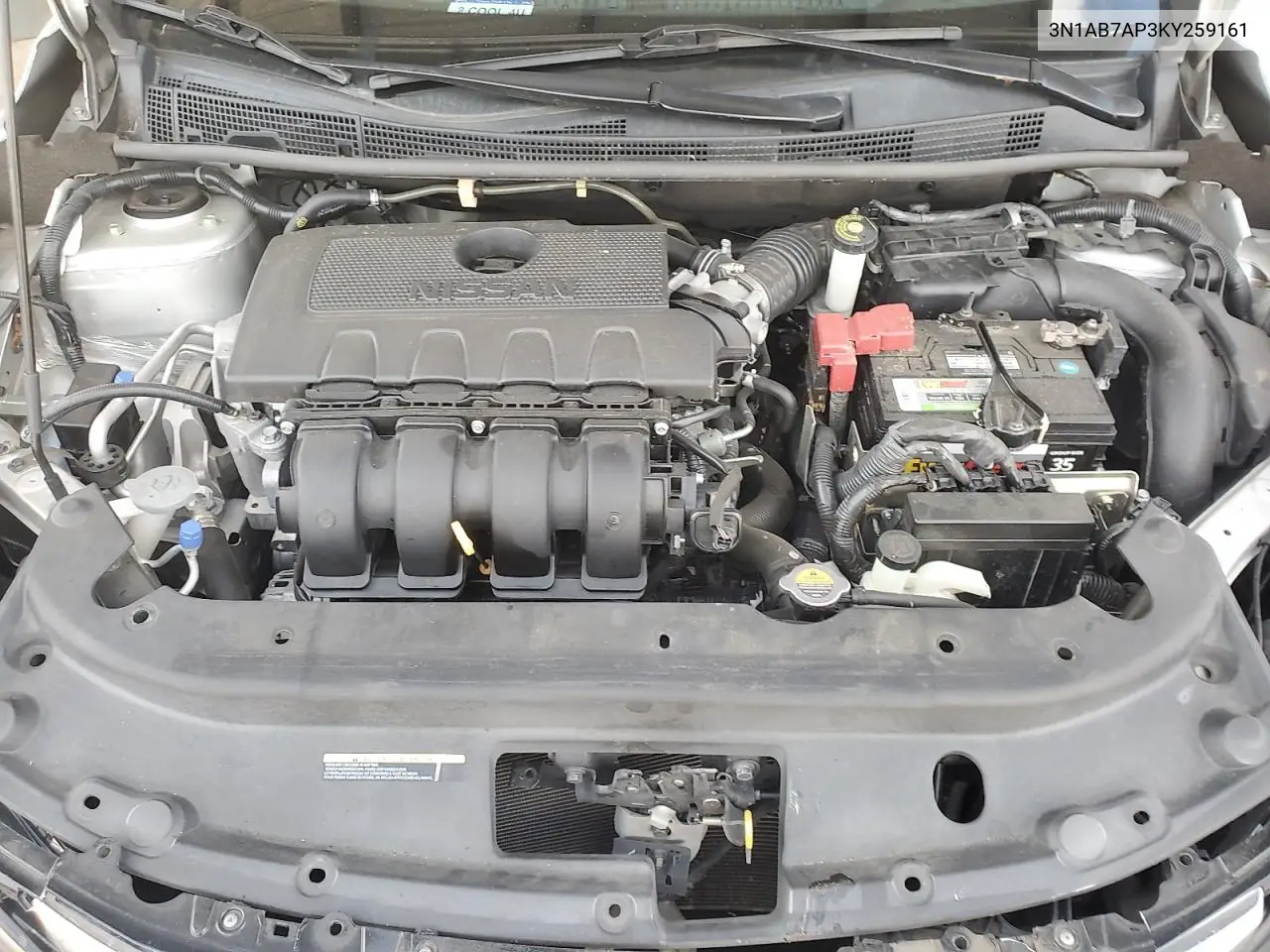 3N1AB7AP3KY259161 2019 Nissan Sentra S
