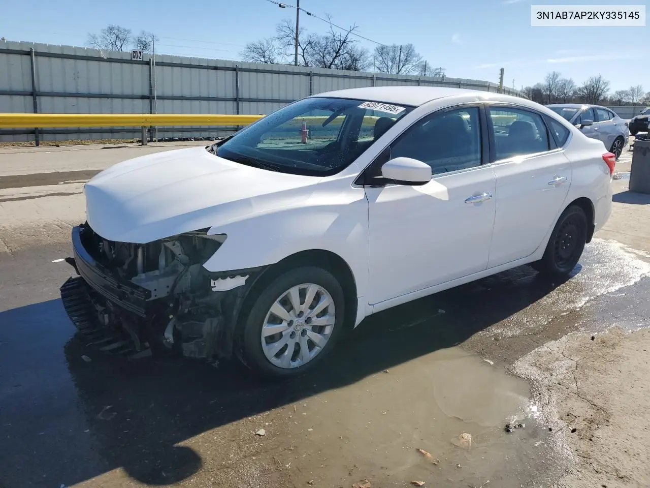 3N1AB7AP2KY335145 2019 Nissan Sentra S