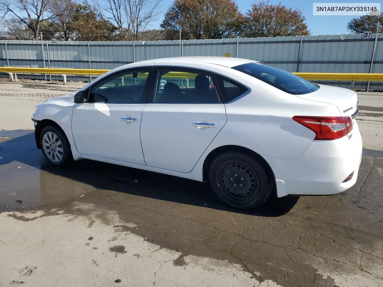3N1AB7AP2KY335145 2019 Nissan Sentra S