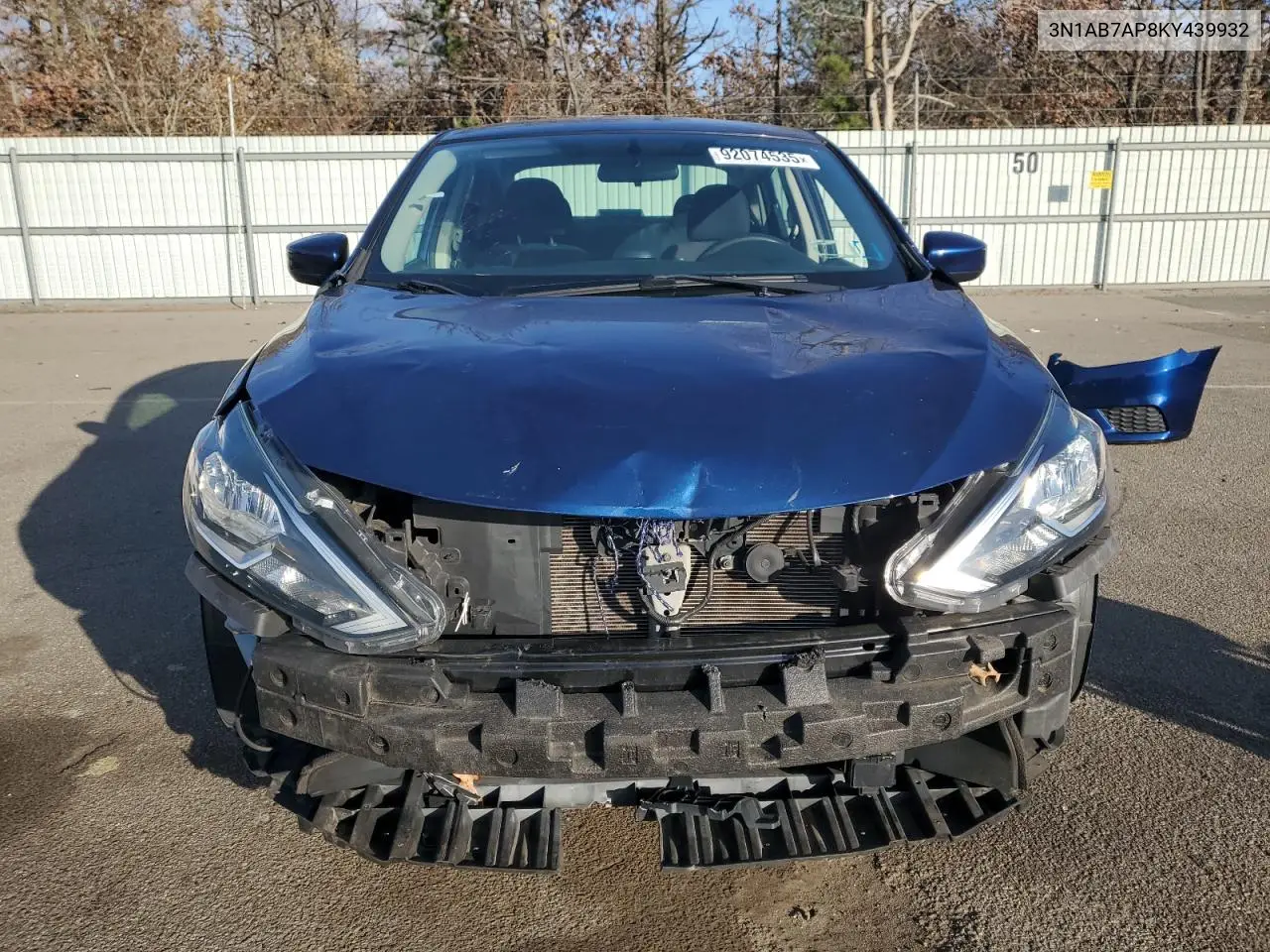 3N1AB7AP8KY439932 2019 Nissan Sentra S