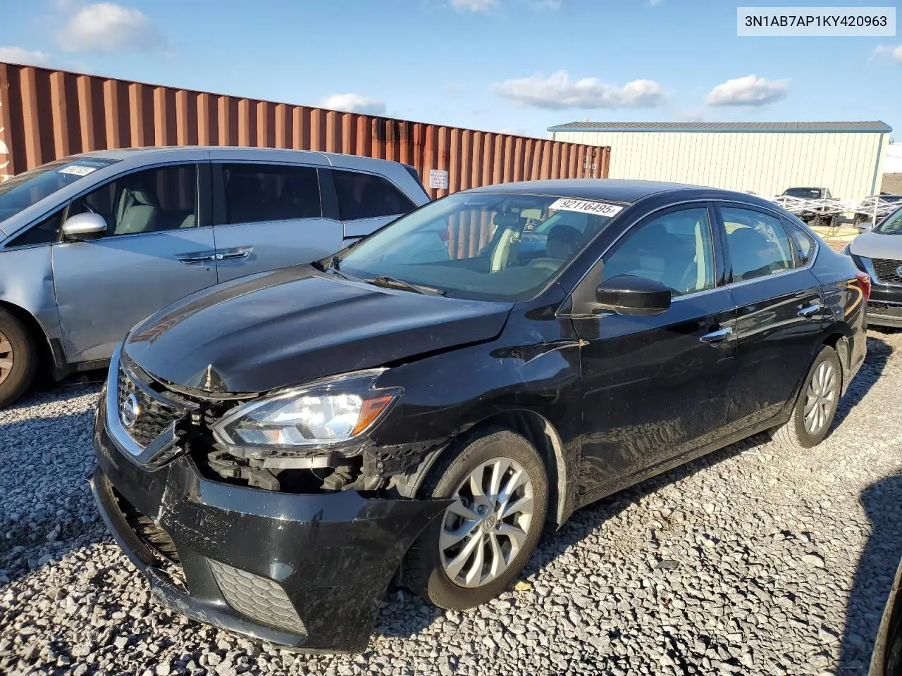 3N1AB7AP1KY420963 2019 Nissan Sentra S