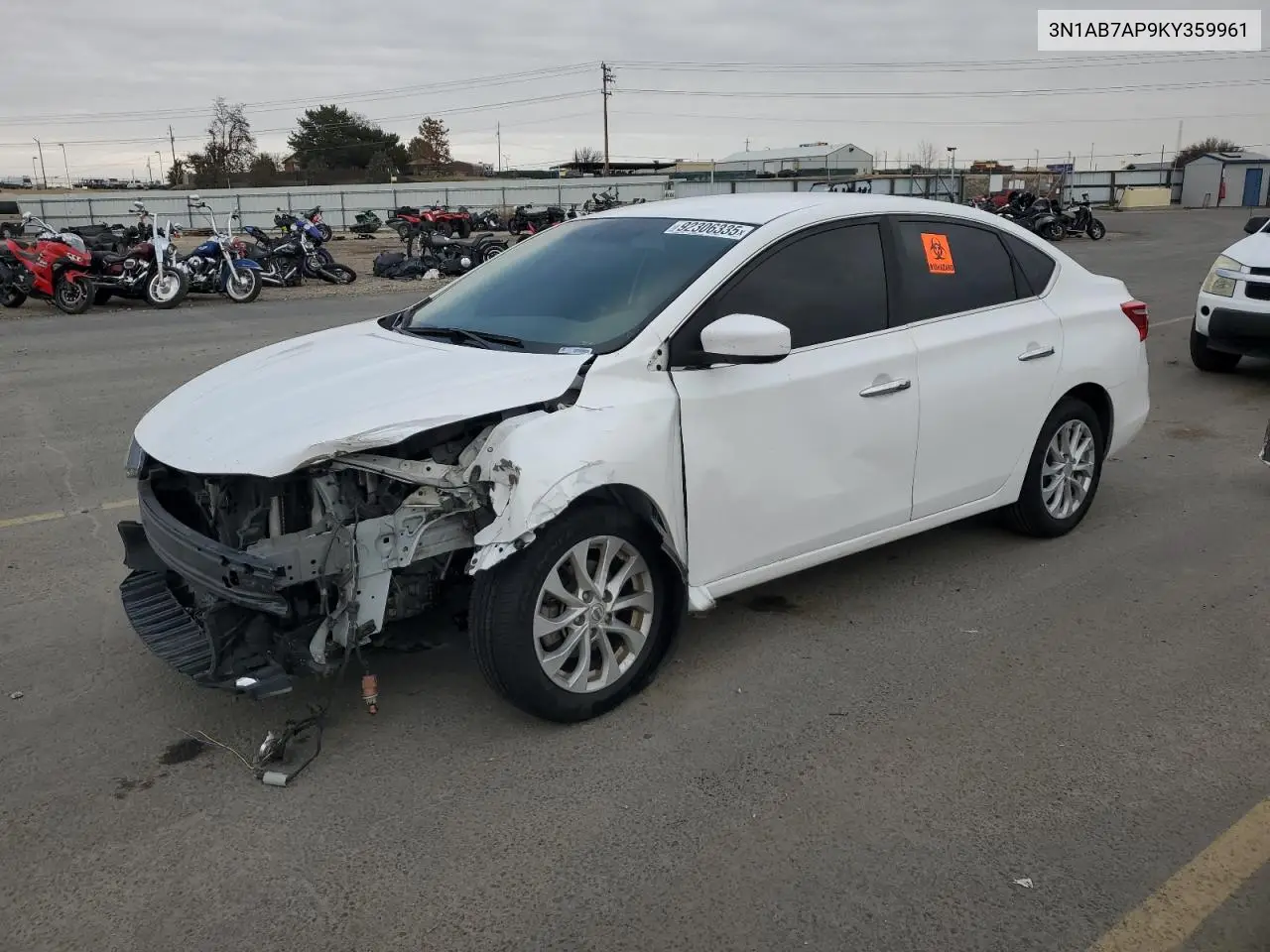 3N1AB7AP9KY359961 2019 Nissan Sentra S