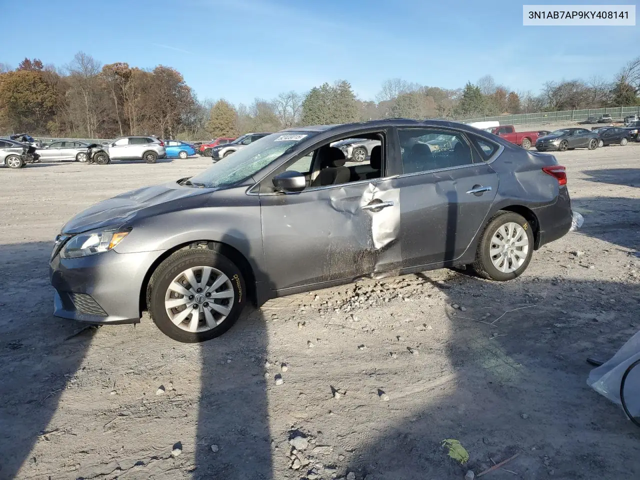 3N1AB7AP9KY408141 2019 Nissan Sentra S