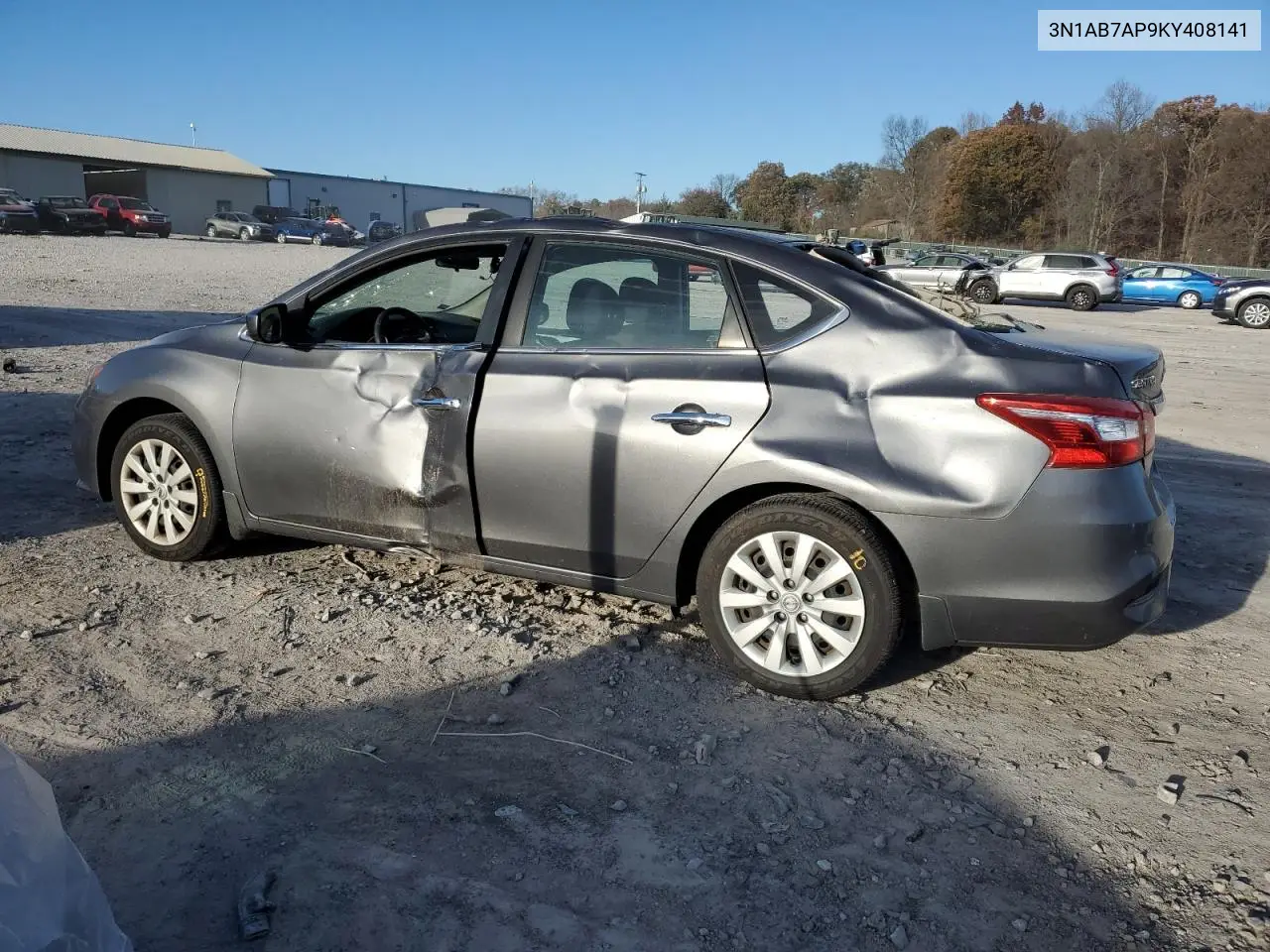 3N1AB7AP9KY408141 2019 Nissan Sentra S
