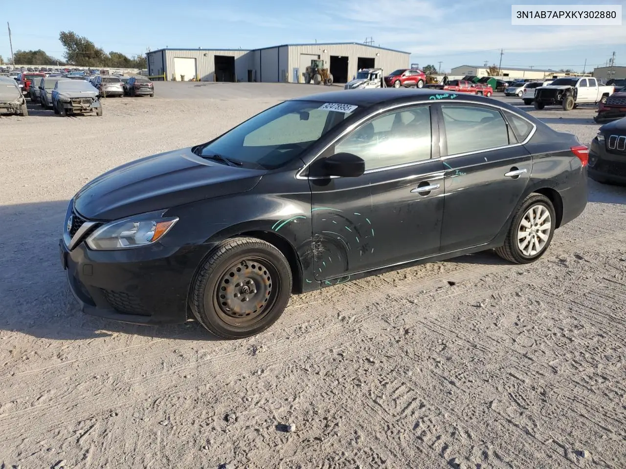 3N1AB7APXKY302880 2019 Nissan Sentra S