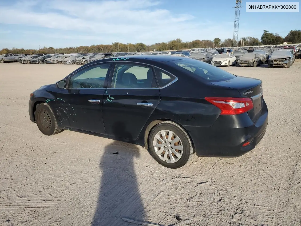 3N1AB7APXKY302880 2019 Nissan Sentra S