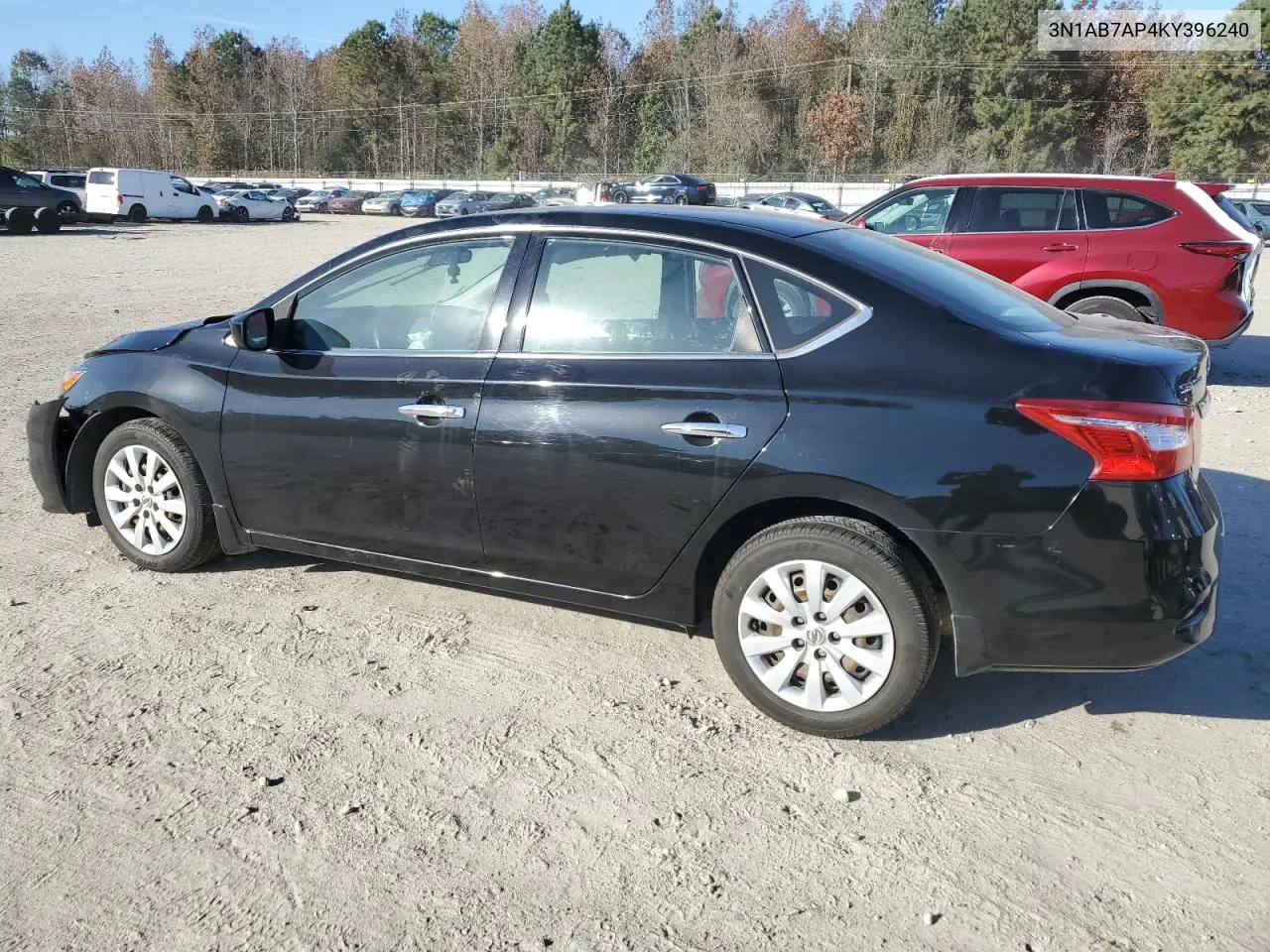3N1AB7AP4KY396240 2019 Nissan Sentra S