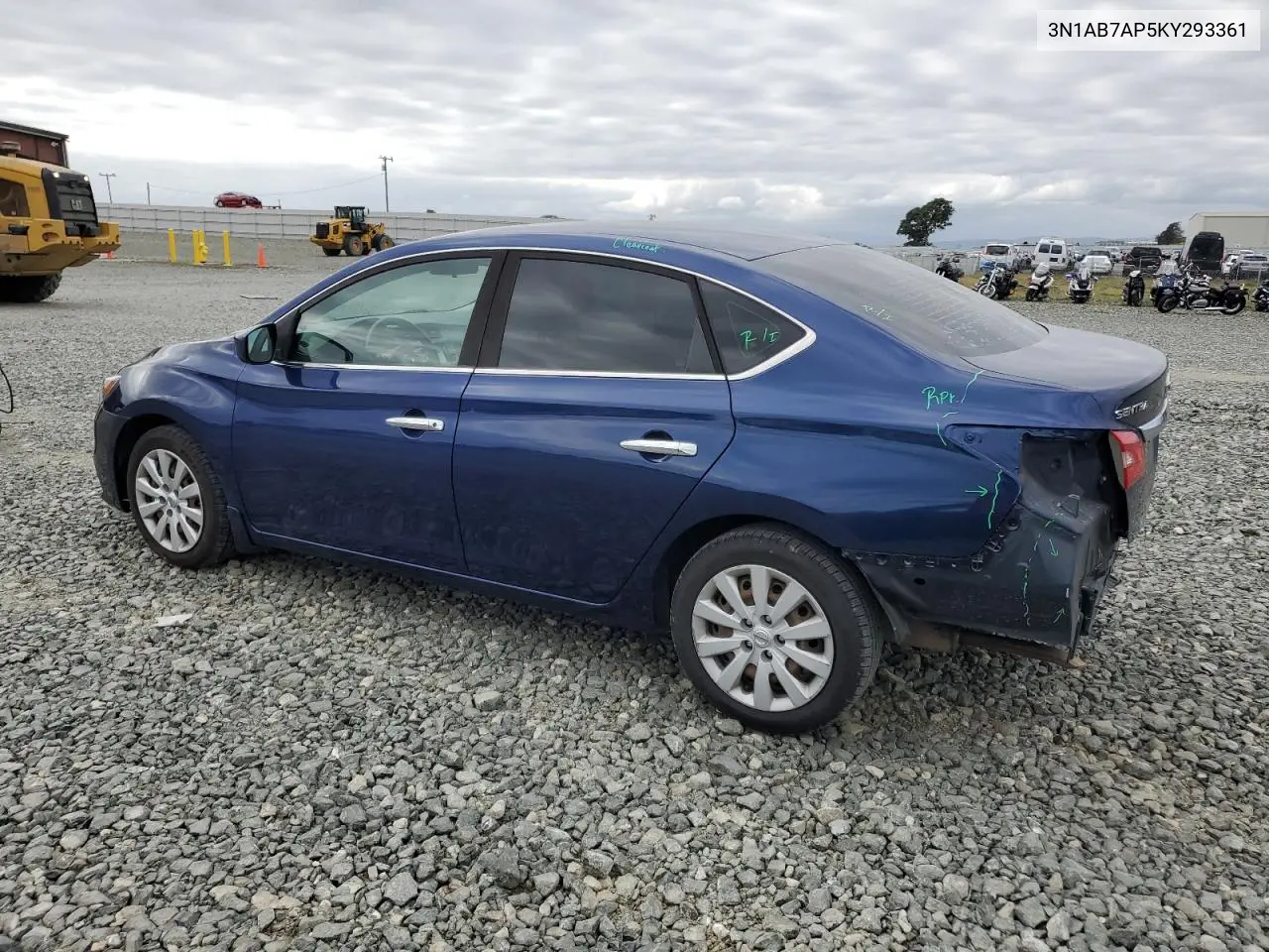 3N1AB7AP5KY293361 2019 Nissan Sentra S