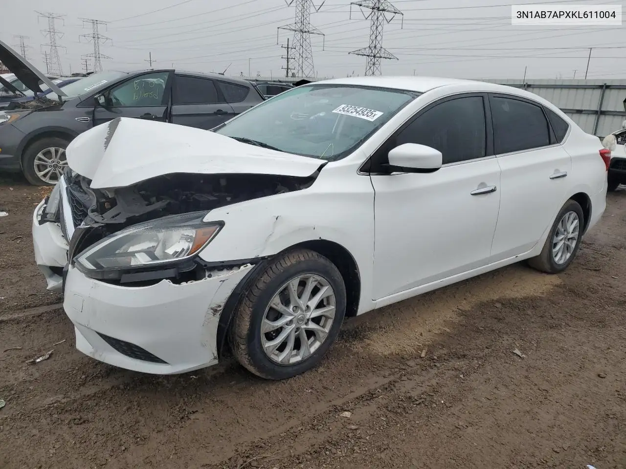 3N1AB7APXKL611004 2019 Nissan Sentra S