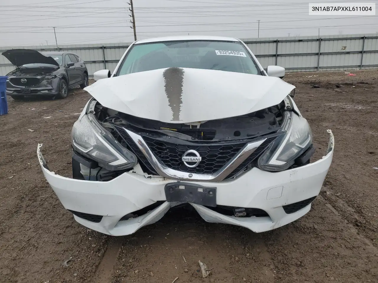 3N1AB7APXKL611004 2019 Nissan Sentra S