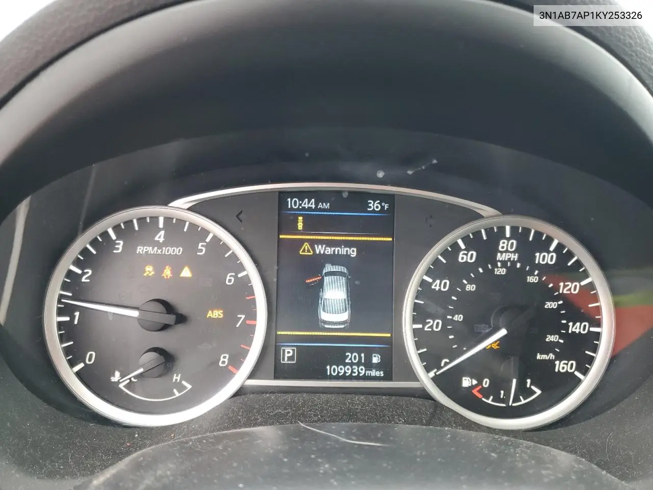 3N1AB7AP1KY253326 2019 Nissan Sentra S