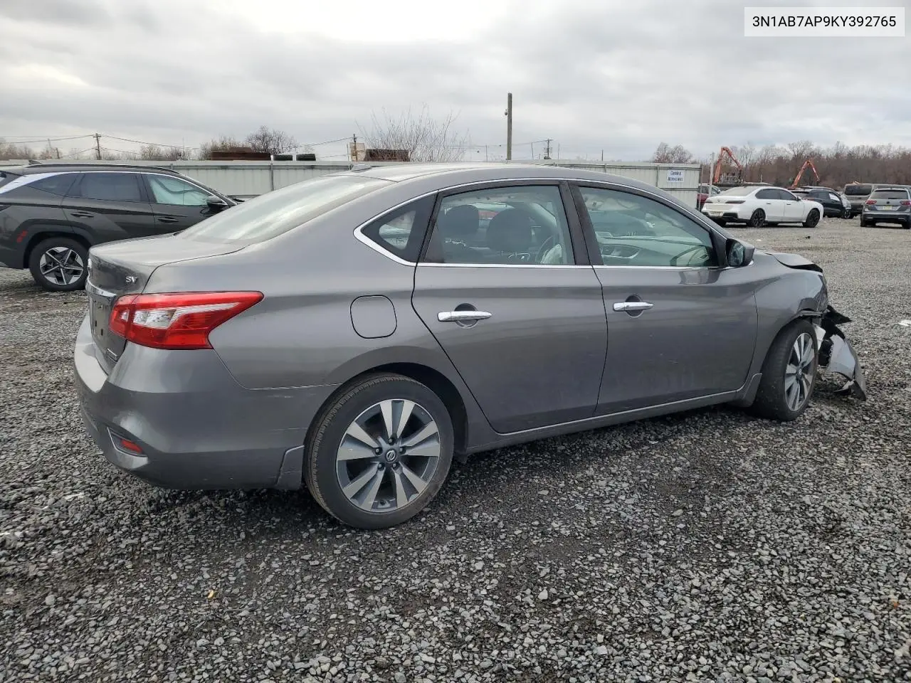 3N1AB7AP9KY392765 2019 Nissan Sentra S