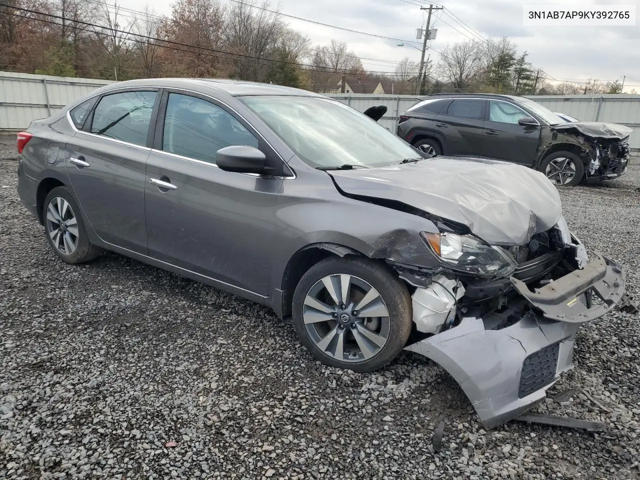 3N1AB7AP9KY392765 2019 Nissan Sentra S