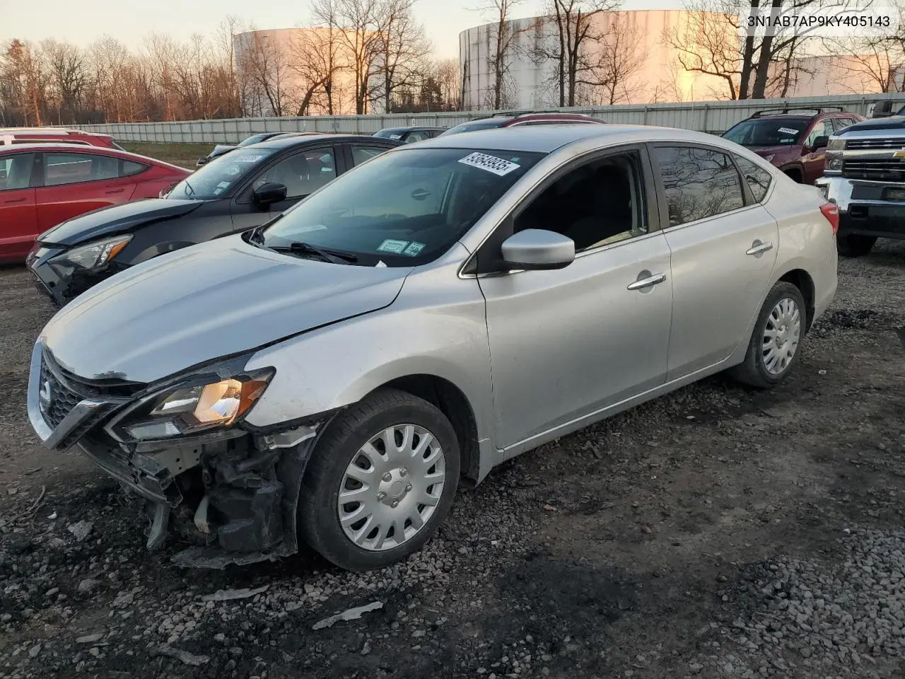 3N1AB7AP9KY405143 2019 Nissan Sentra S