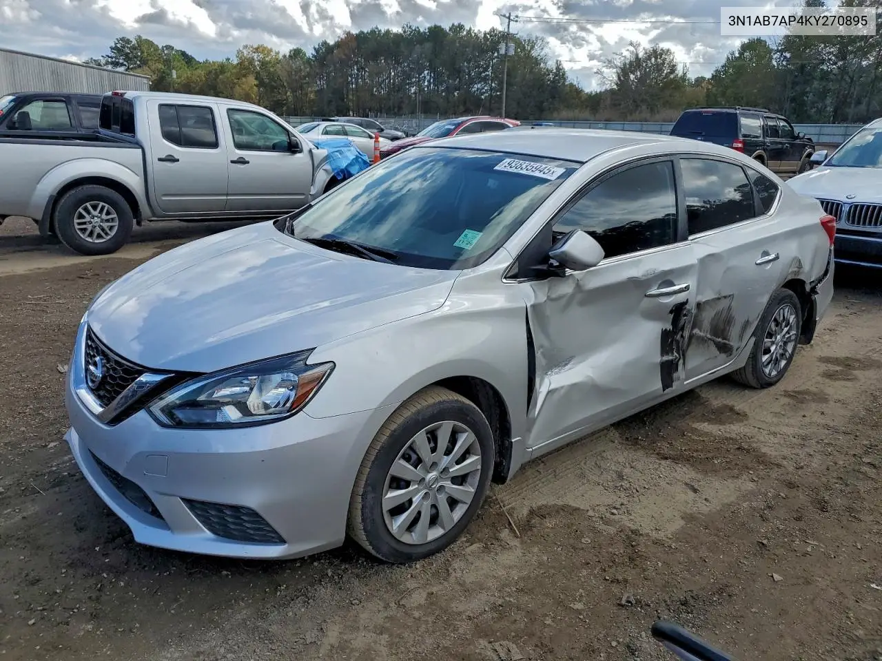 3N1AB7AP4KY270895 2019 Nissan Sentra S