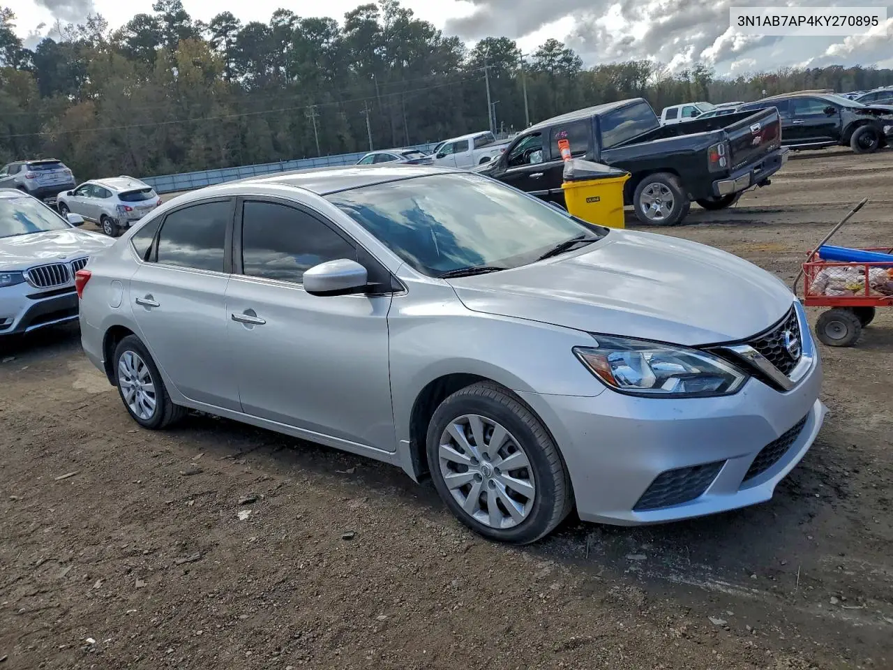 3N1AB7AP4KY270895 2019 Nissan Sentra S