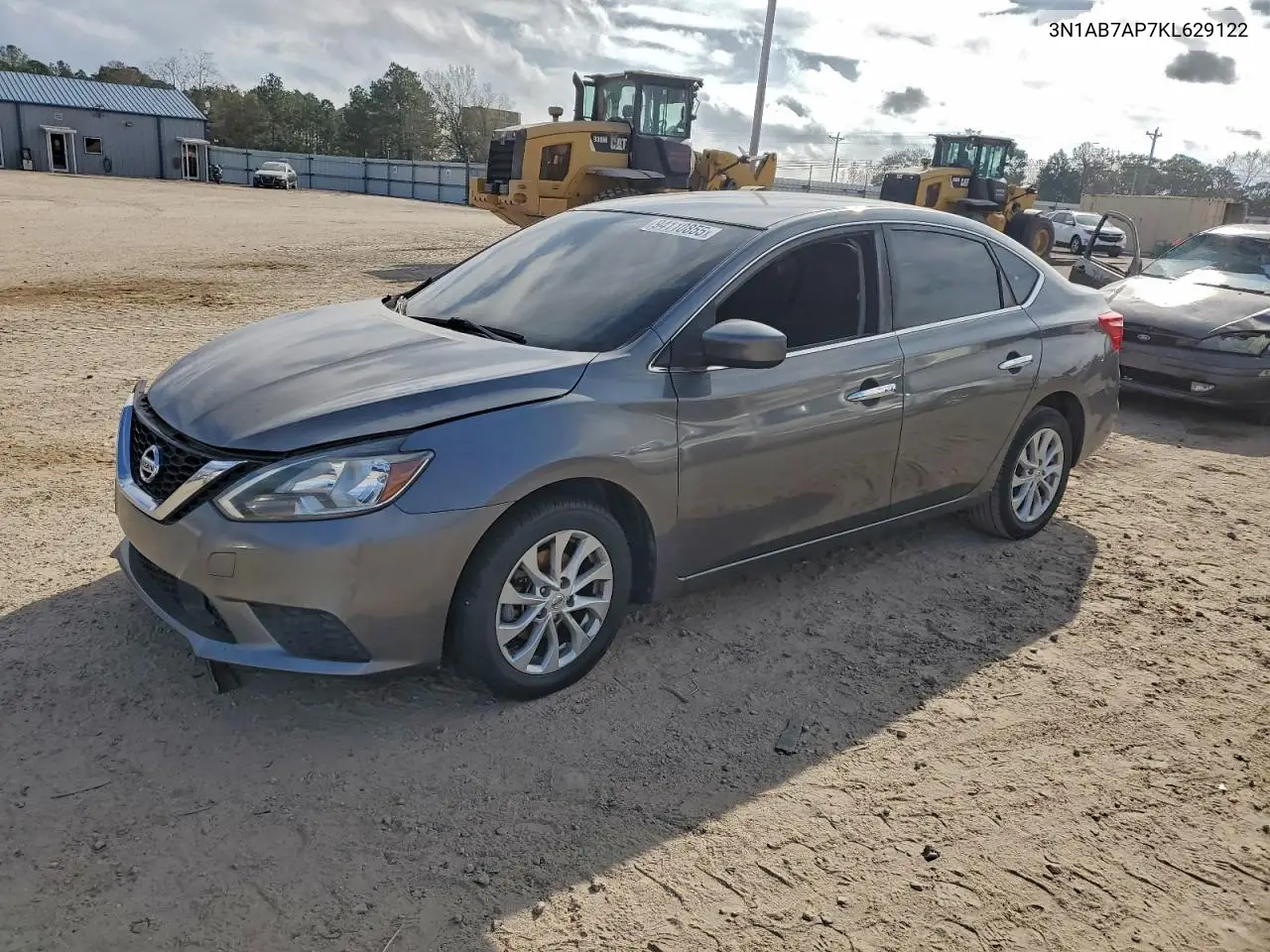 3N1AB7AP7KL629122 2019 Nissan Sentra S