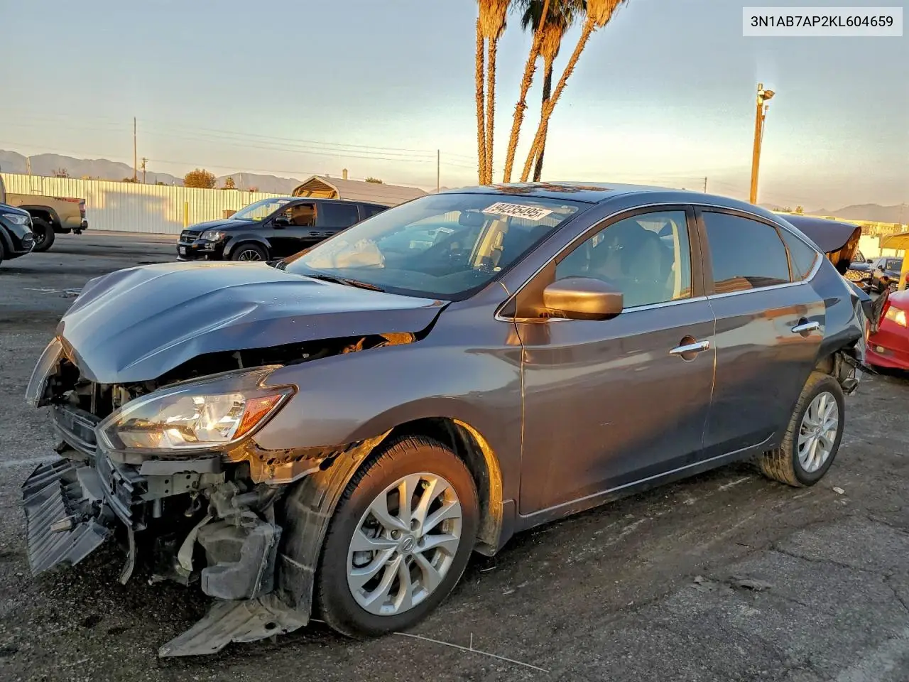 3N1AB7AP2KL604659 2019 Nissan Sentra S