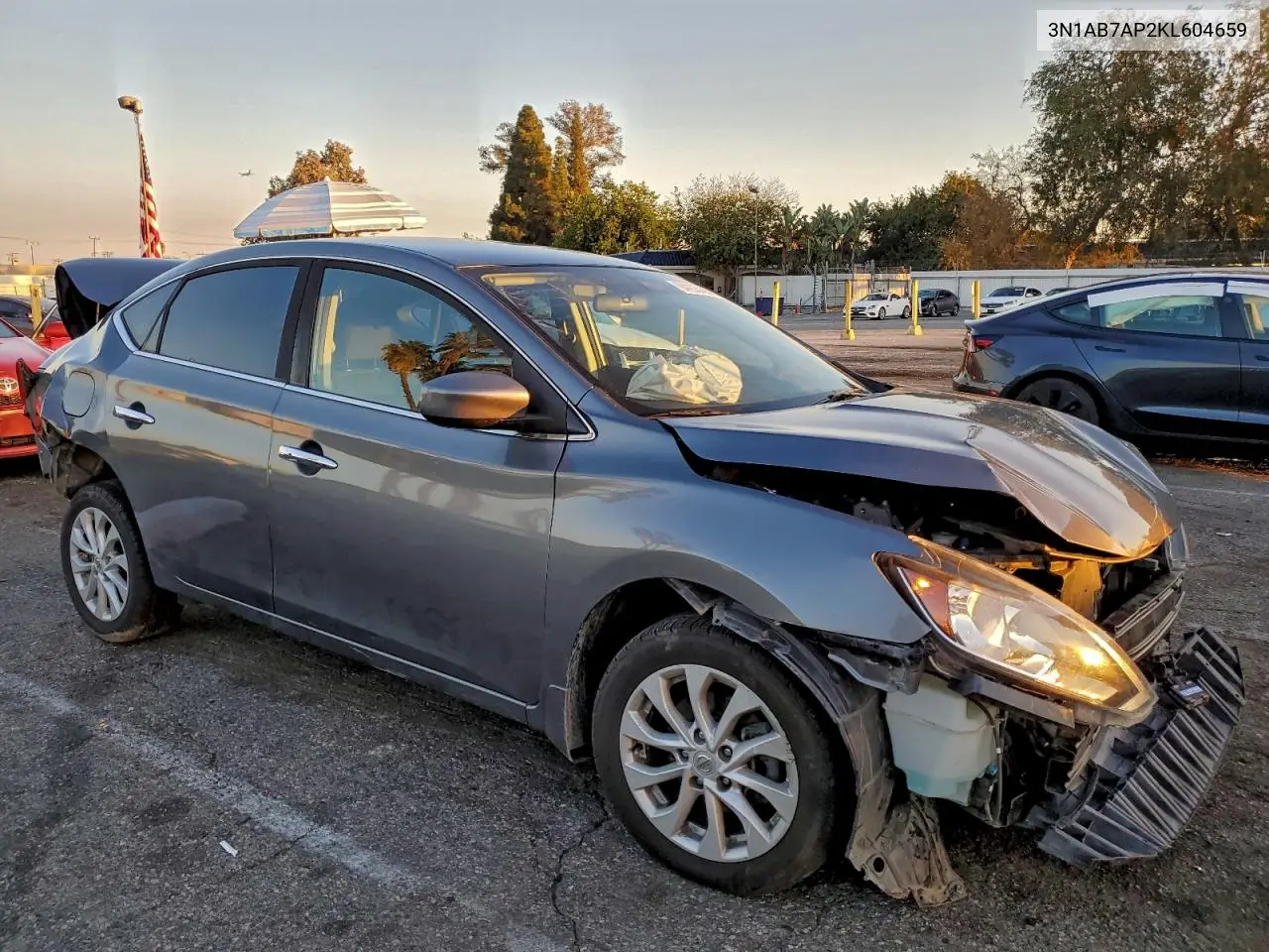 3N1AB7AP2KL604659 2019 Nissan Sentra S