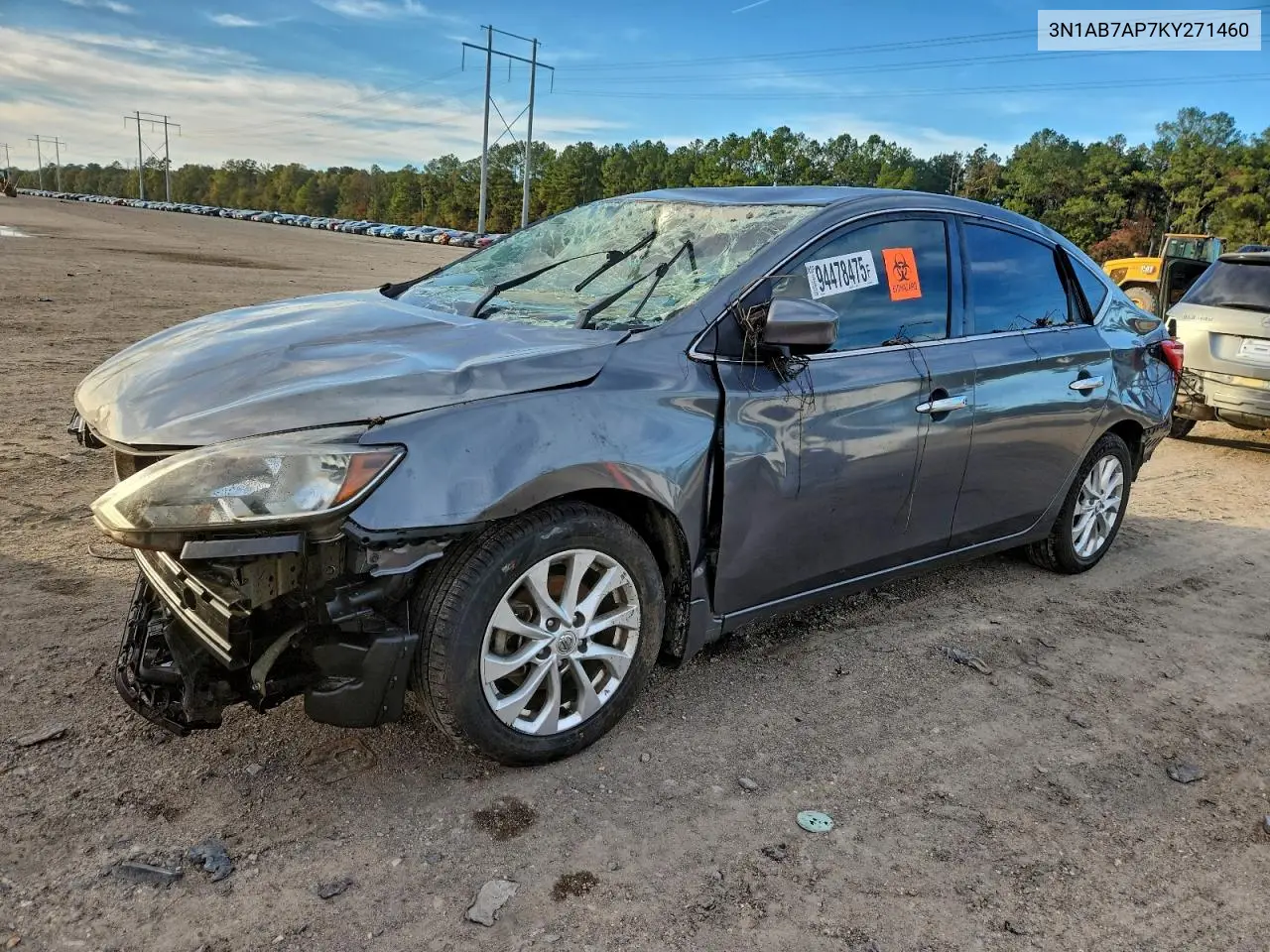 3N1AB7AP7KY271460 2019 Nissan Sentra S