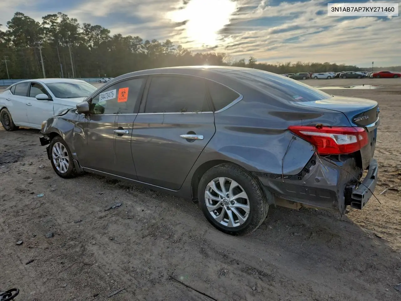 3N1AB7AP7KY271460 2019 Nissan Sentra S
