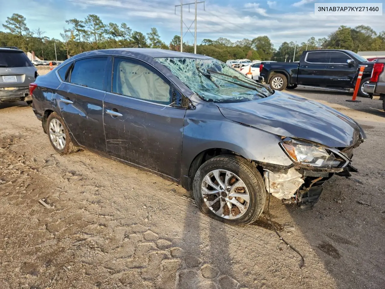 3N1AB7AP7KY271460 2019 Nissan Sentra S