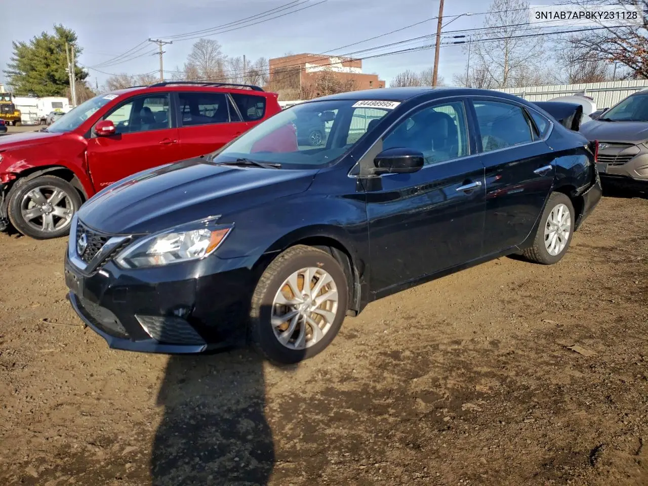 3N1AB7AP8KY231128 2019 Nissan Sentra S