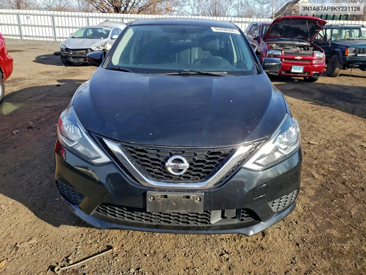 3N1AB7AP8KY231128 2019 Nissan Sentra S