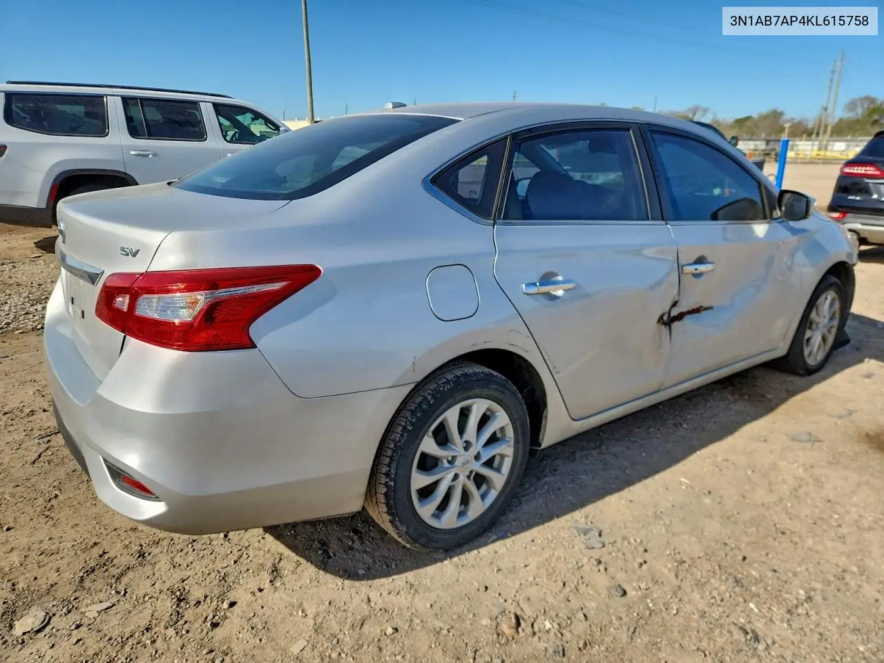 3N1AB7AP4KL615758 2019 Nissan Sentra S