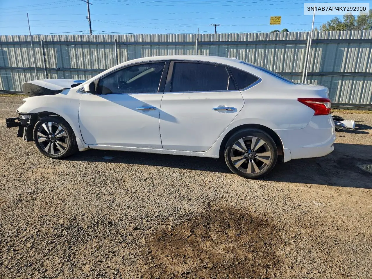 3N1AB7AP4KY292900 2019 Nissan Sentra S