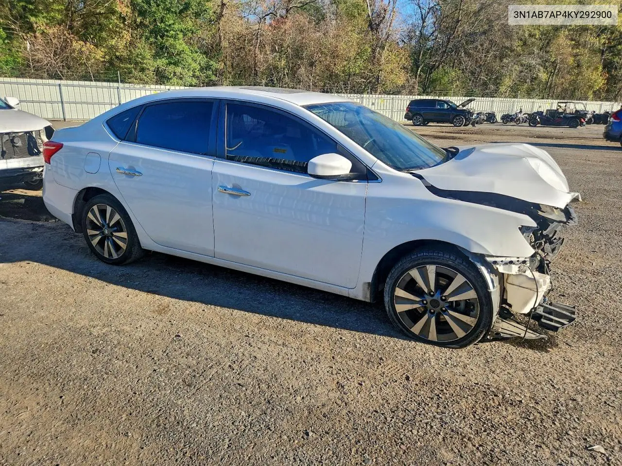 3N1AB7AP4KY292900 2019 Nissan Sentra S