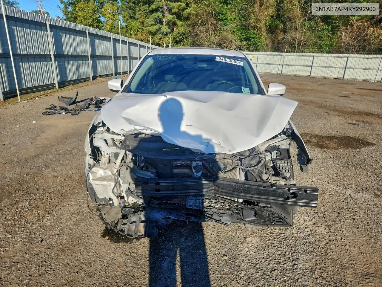 3N1AB7AP4KY292900 2019 Nissan Sentra S