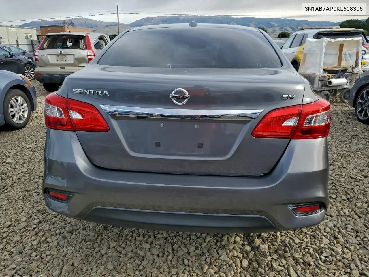 3N1AB7AP0KL608306 2019 Nissan Sentra S