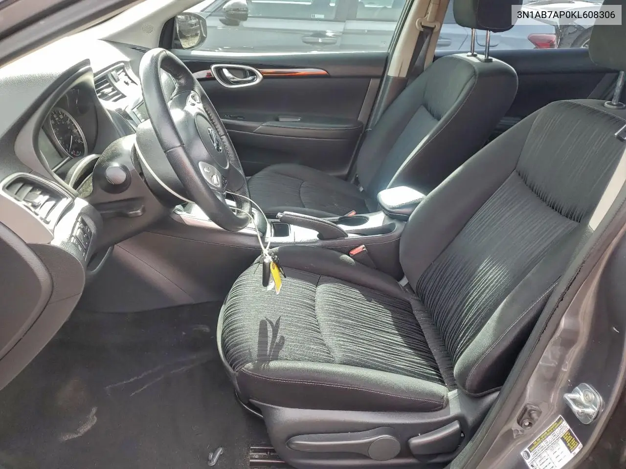 3N1AB7AP0KL608306 2019 Nissan Sentra S