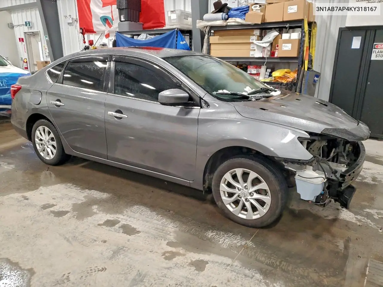 3N1AB7AP4KY318167 2019 Nissan Sentra S