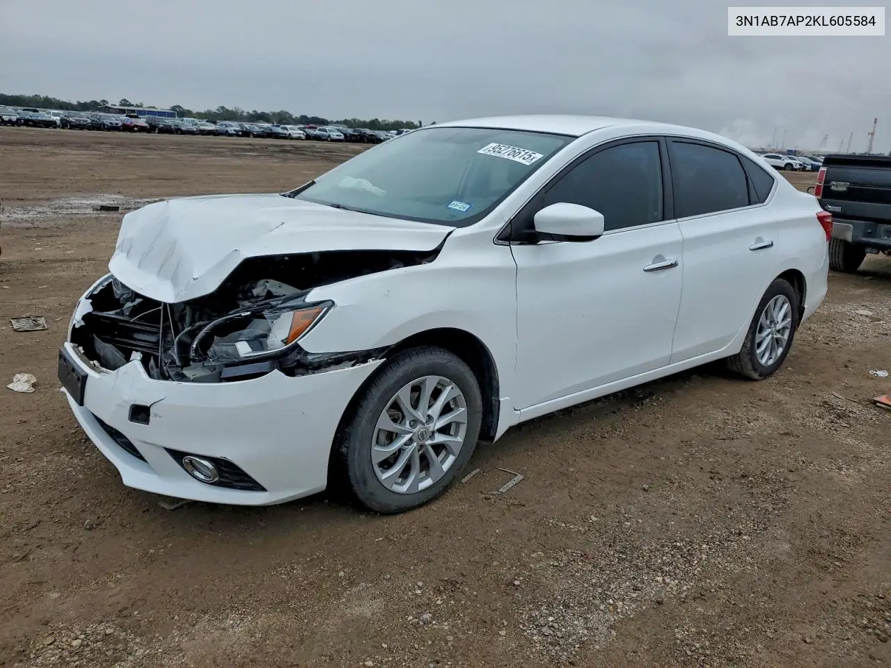 3N1AB7AP2KL605584 2019 Nissan Sentra S