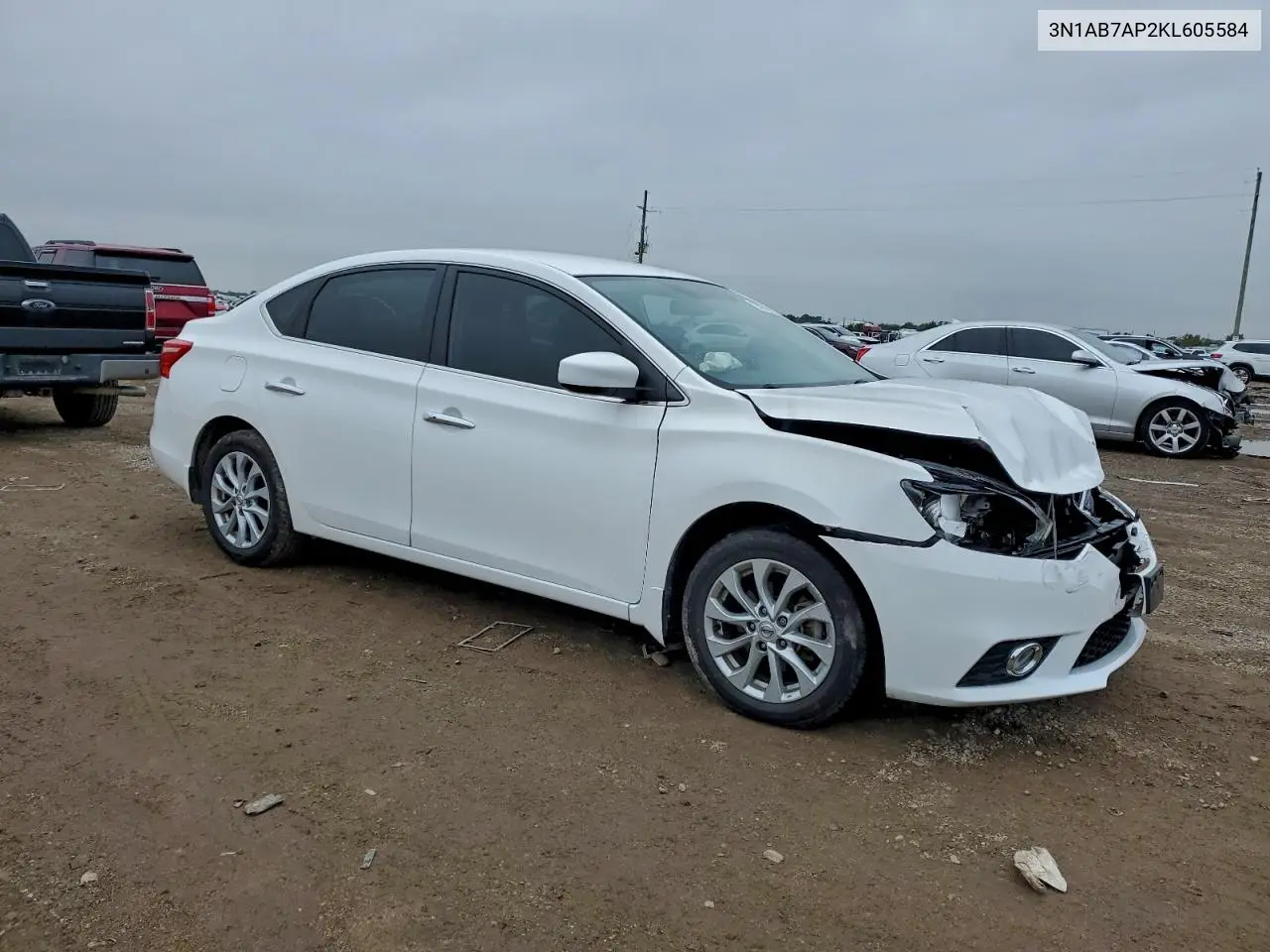 3N1AB7AP2KL605584 2019 Nissan Sentra S