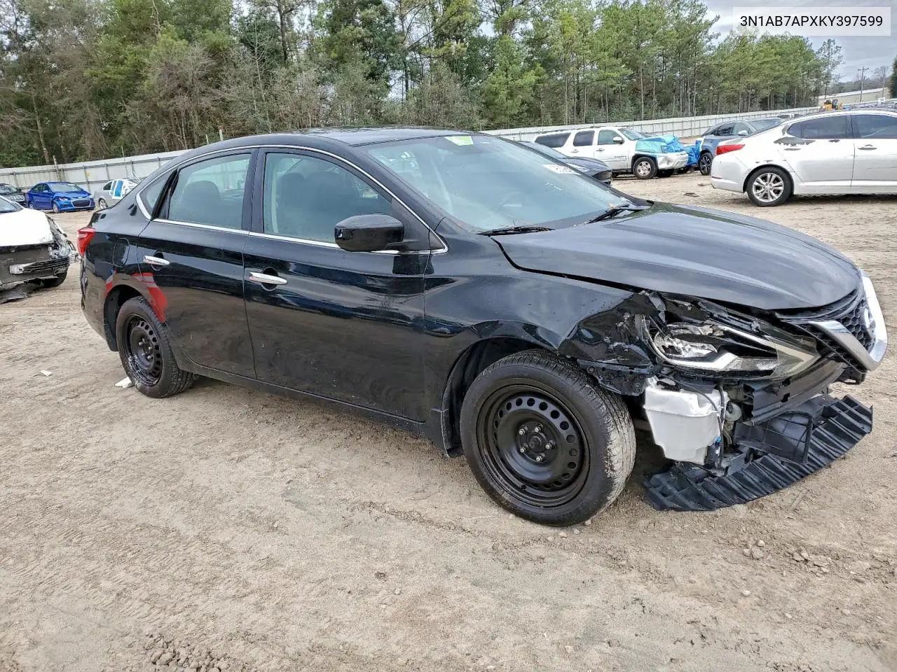 3N1AB7APXKY397599 2019 Nissan Sentra S