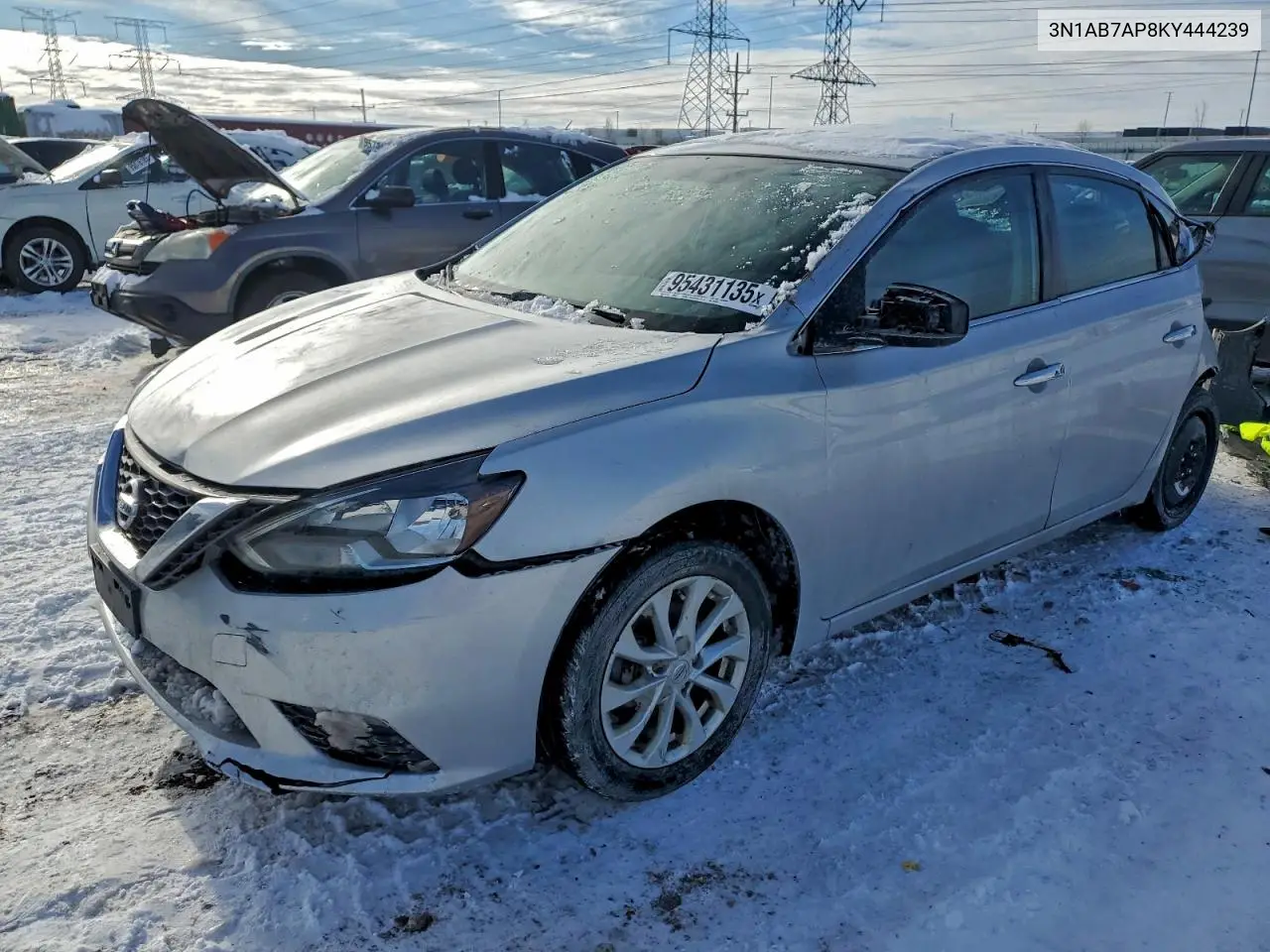 3N1AB7AP8KY444239 2019 Nissan Sentra S