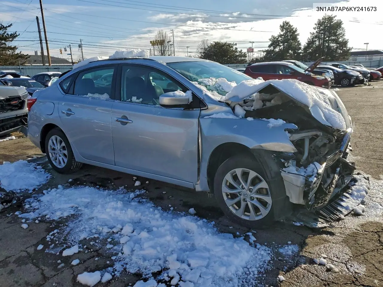 3N1AB7AP6KY241673 2019 Nissan Sentra S