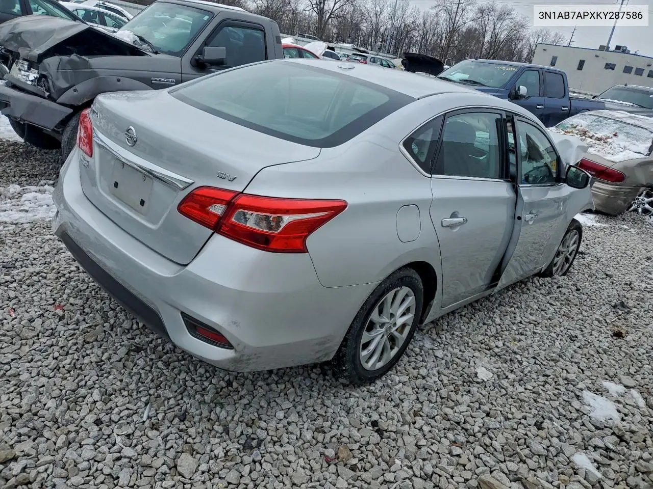 3N1AB7APXKY287586 2019 Nissan Sentra S