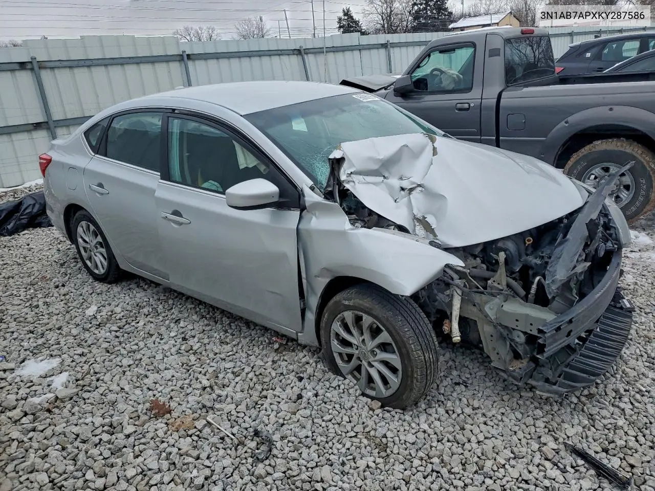 3N1AB7APXKY287586 2019 Nissan Sentra S