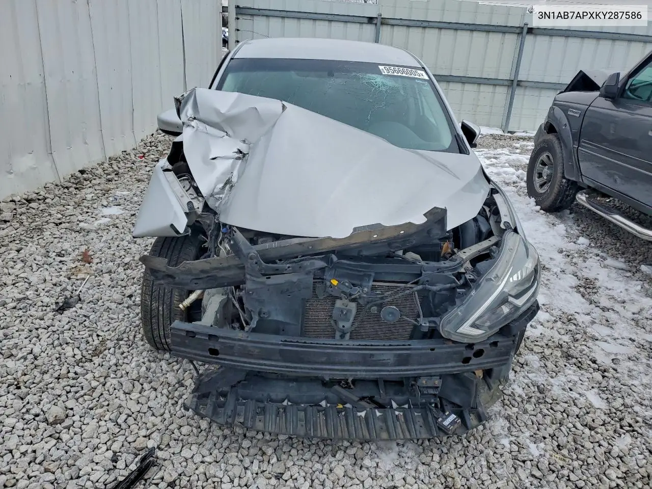 3N1AB7APXKY287586 2019 Nissan Sentra S