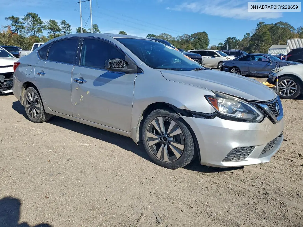 3N1AB7AP2KY228659 2019 Nissan Sentra S