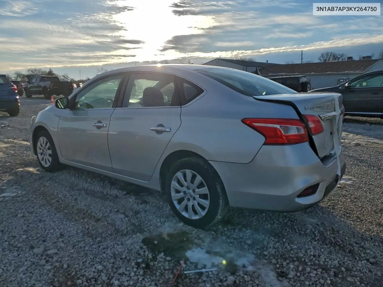 3N1AB7AP3KY264750 2019 Nissan Sentra S