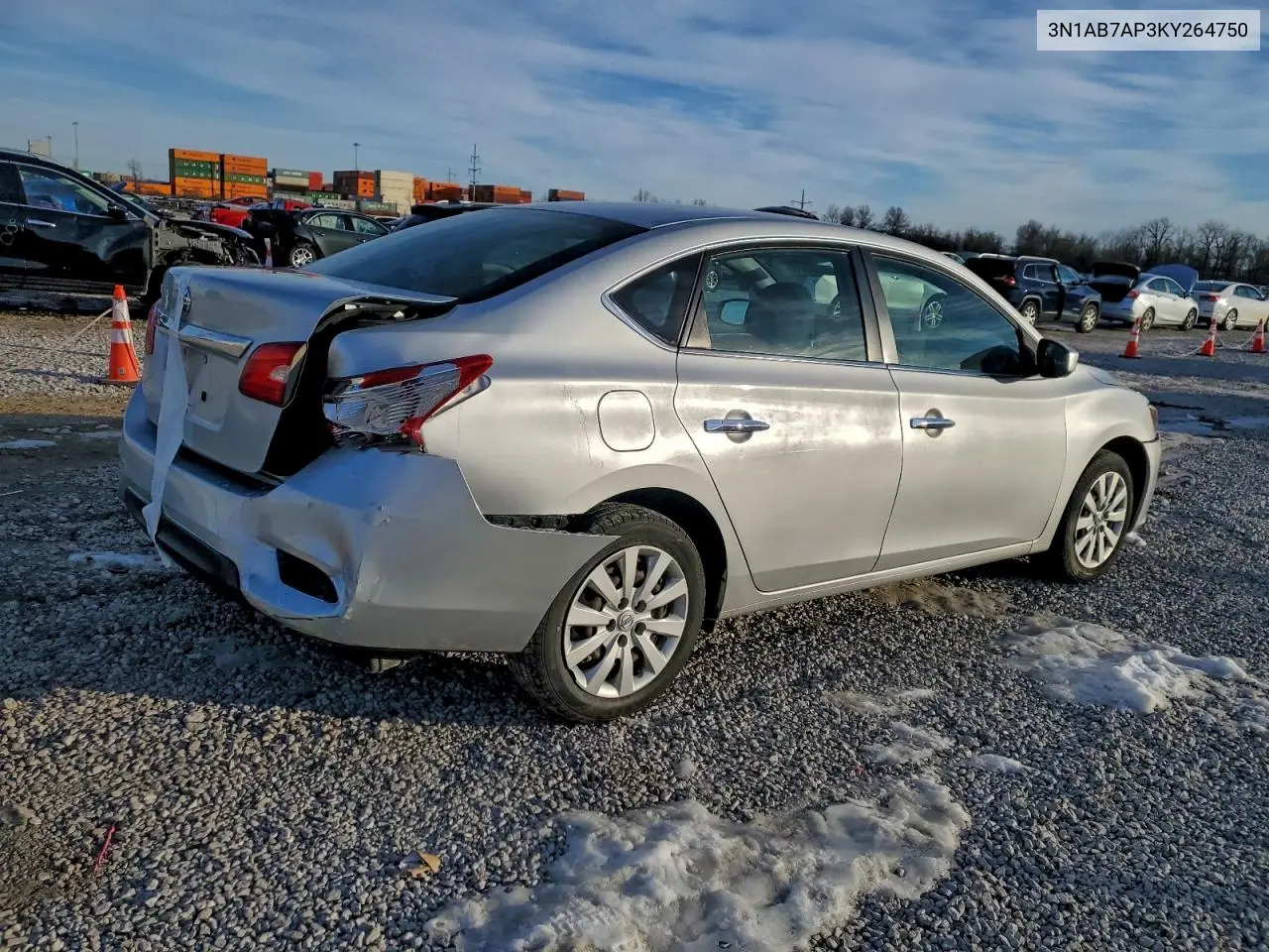 3N1AB7AP3KY264750 2019 Nissan Sentra S