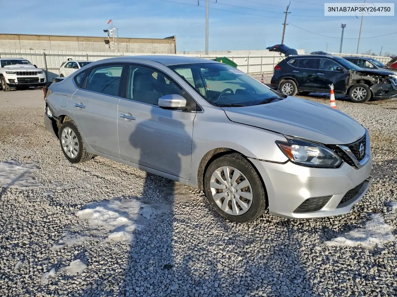 3N1AB7AP3KY264750 2019 Nissan Sentra S